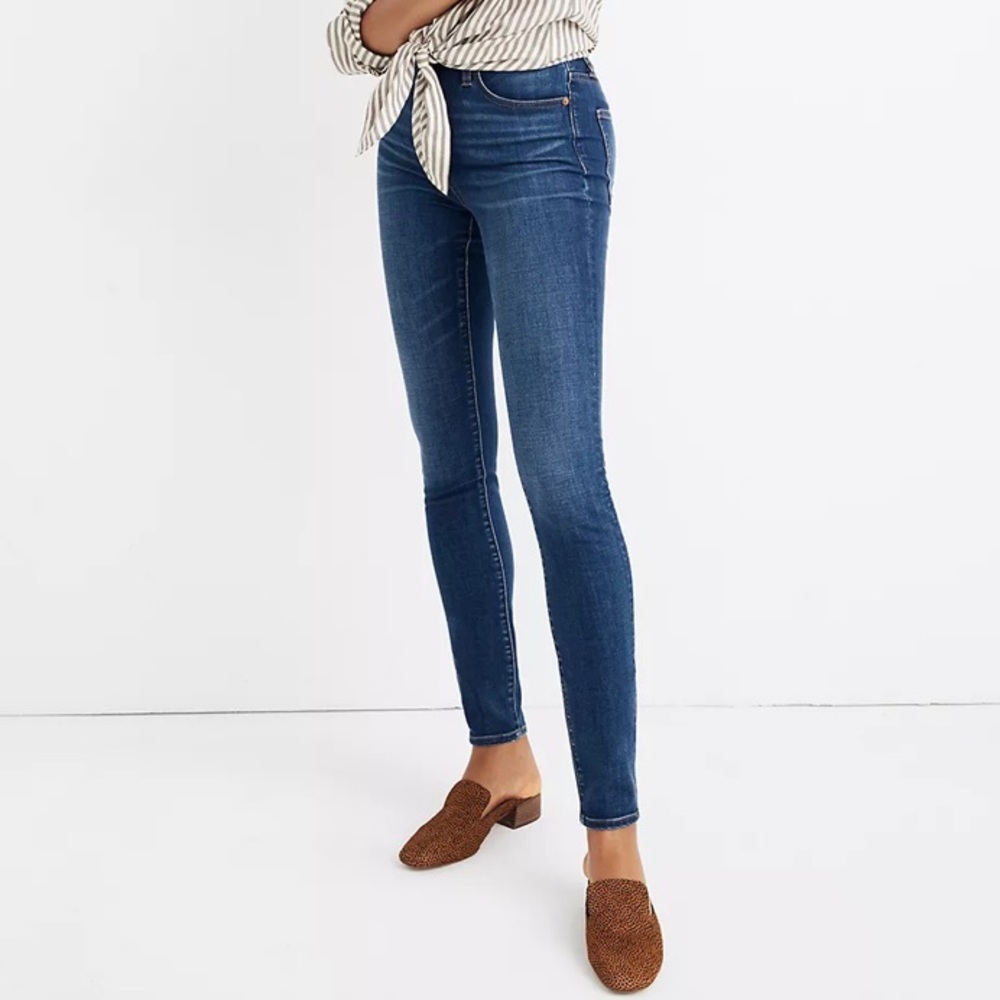 Madewell Petite Curvy High-Rise Skinny Jeans in Hayes Wash